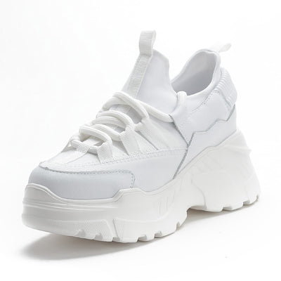 Increased Daddy Shoes White Shoes Women